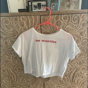 French connection graphic cropped tee!